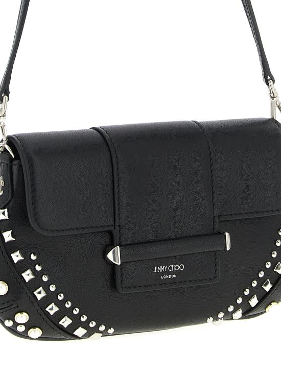 26SS 지미추 명함지갑 BARWALLETCHAINQXBBLACKIVORYANTIQUESILVER Black - JIMMY CHOO