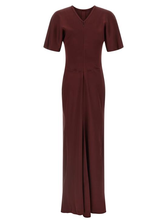 26SS 빅토리아 베컴 롱 원피스 1126WDR007004ACINNABARRED Bordeaux - VICTORIA BECKHAM