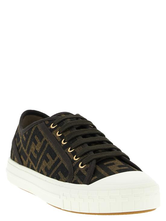 26SS 펜디 도미노 패브릭 로우탑 7E1553AJZXF0R7V Brown - FENDI