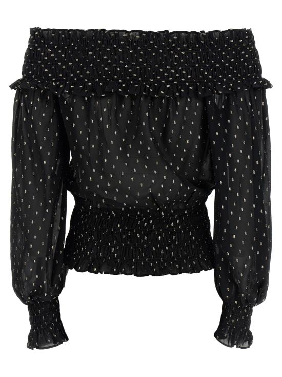 26SS 셀프 포트레이트 이브닝 티셔츠 RS26156TBBBLACK Black - SELF PORTRAIT