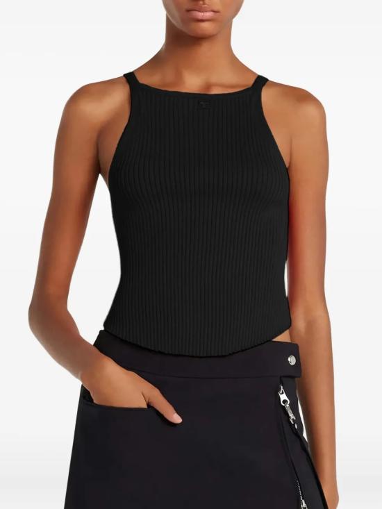 25FW 쿠레쥬 긴팔 티셔츠 325MTO450FI0001 9999 Black - COURREGES