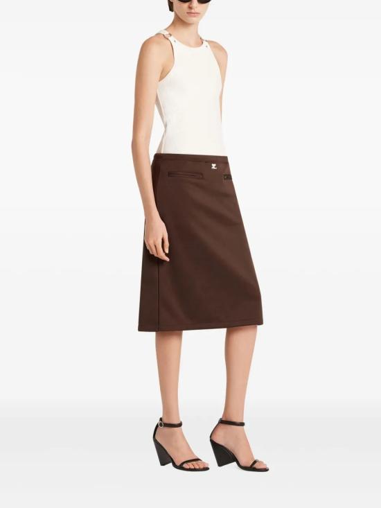 25FW 쿠레쥬 긴팔 티셔츠 325JDE142JS0194 0001 White - COURREGES