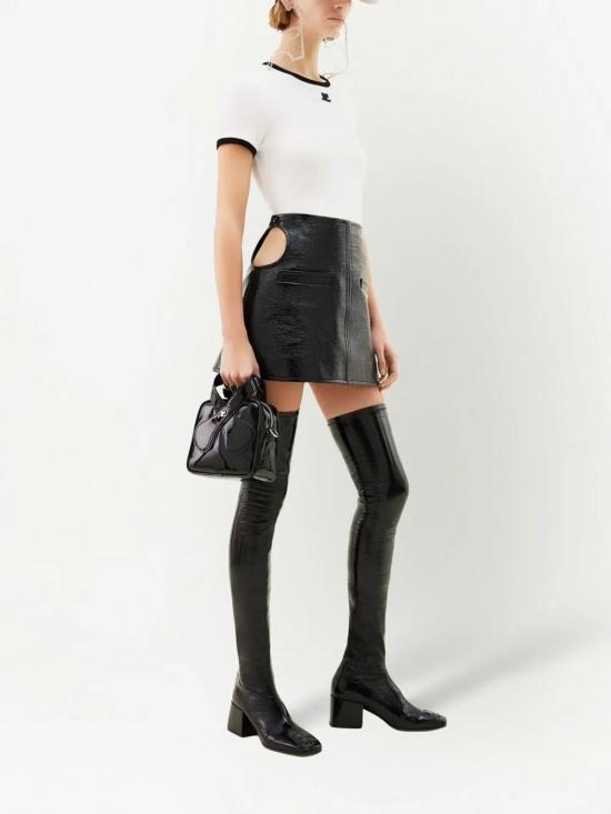 25FW 쿠레쥬 반팔 티셔츠 VESJTS017JS0070 0098 White - COURREGES