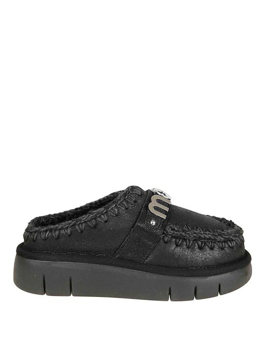 25FW 모우 뮬/슬리퍼 MUFW531001BCBK Black