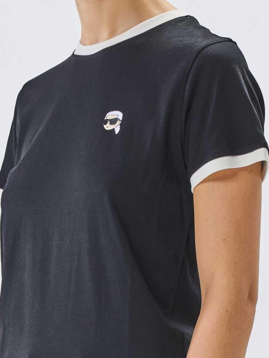 26SS 칼라거펠트 반팔 티셔츠 A3W17078999 Black - KARL LAGERFELD