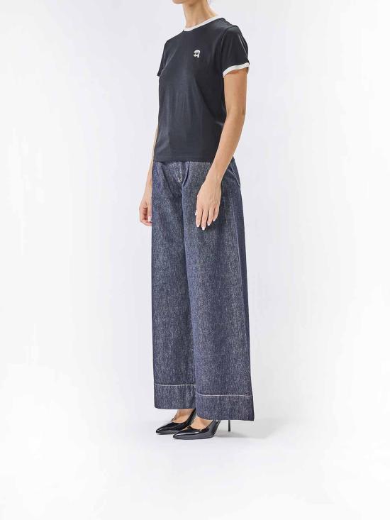 26SS 칼라거펠트 반팔 티셔츠 A3W17078999 Black - KARL LAGERFELD