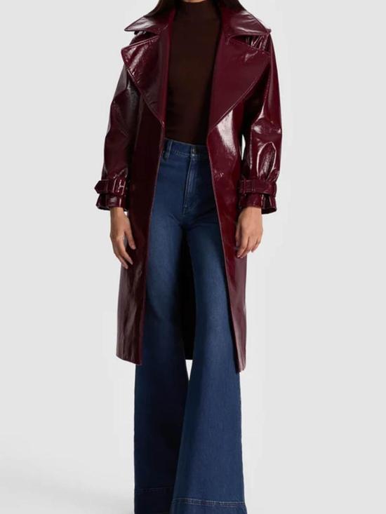  앨리스 앤 올리비아 트렌치 코트 CC509J38403I606 Dark Red - ALICE & OLIVIA