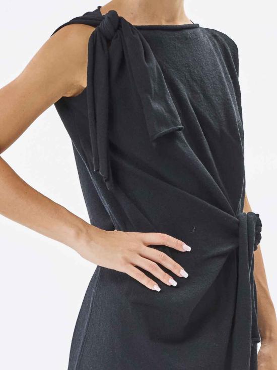  모스키노 미디 스커트 48154000555 Black - MOSCHINO