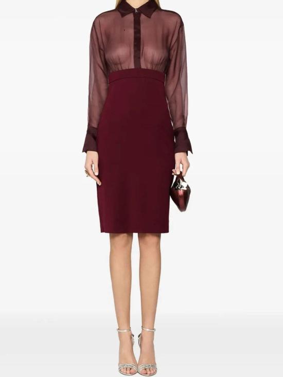  제니 미디 스커트 79AAO418N0356570 Dark Red - GENNY