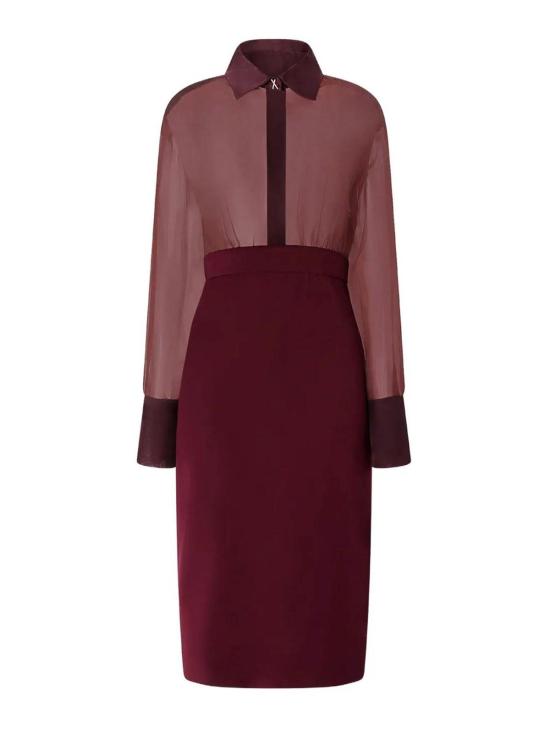  제니 미디 스커트 79AAO418N0356570 Dark Red