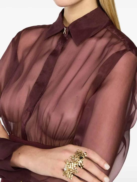  제니 미디 스커트 79AAO418N0356570 Dark Red - GENNY