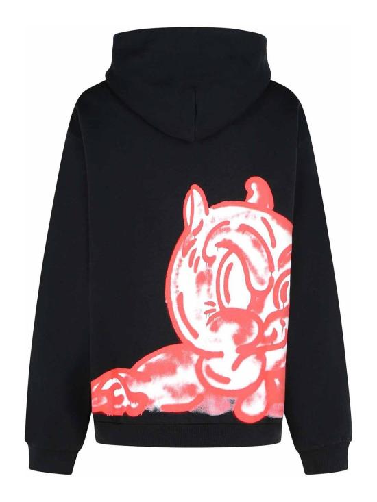 25FW 마르니 후드 티셔츠 FUMU0067PVUSCY52PRN99 Black - MARNI