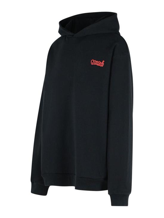 25FW 마르니 후드 티셔츠 FUMU0067PVUSCY52PRN99 Black - MARNI
