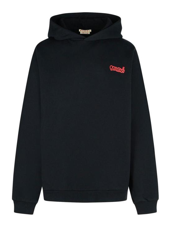 25FW 마르니 후드 티셔츠 FUMU0067PVUSCY52PRN99 Black