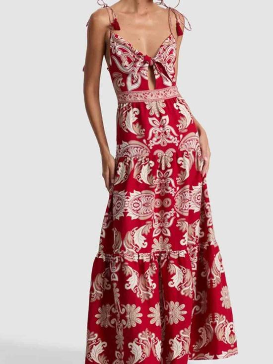 25FW 앨리스 앤 올리비아 미디 스커트 CC506P82550I626 Dark Red - ALICE & OLIVIA