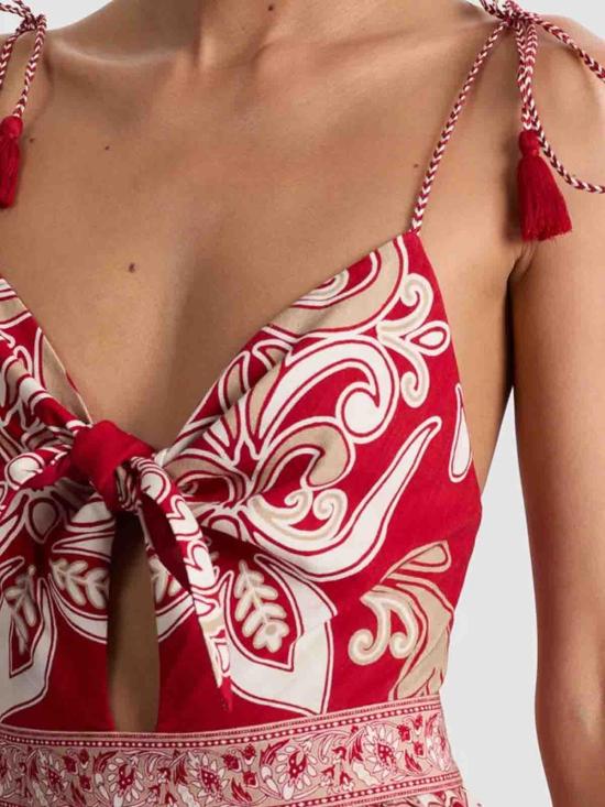 25FW 앨리스 앤 올리비아 미디 스커트 CC506P82550I626 Dark Red - ALICE & OLIVIA