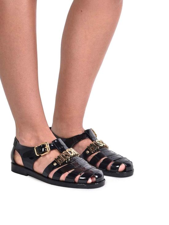  모스키노 샌들 MA16501G1MM20 Black - MOSCHINO