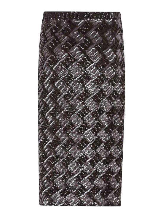 25FW 파로쉬 미디 스커트 D621542GEOMETRIC808 Brown - PAROSH