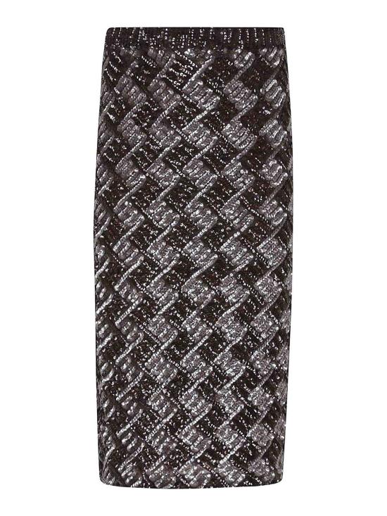 25FW 파로쉬 미디 스커트 D621542GEOMETRIC808 Brown