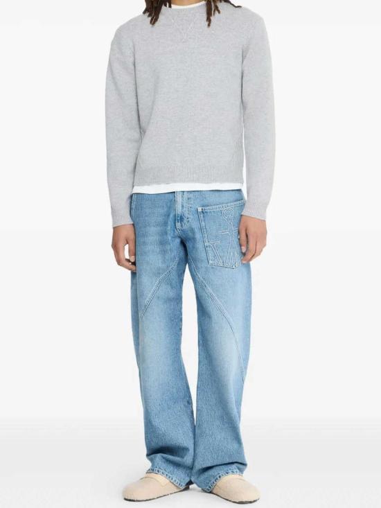  JW앤더슨 스웨터 KW1440YN0383905 Grey - JW ANDERSON