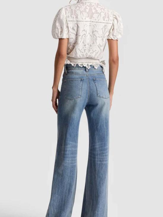 25FW 앨리스 앤 올리비아 블라우스 CC506D44003A127 Beige - ALICE & OLIVIA