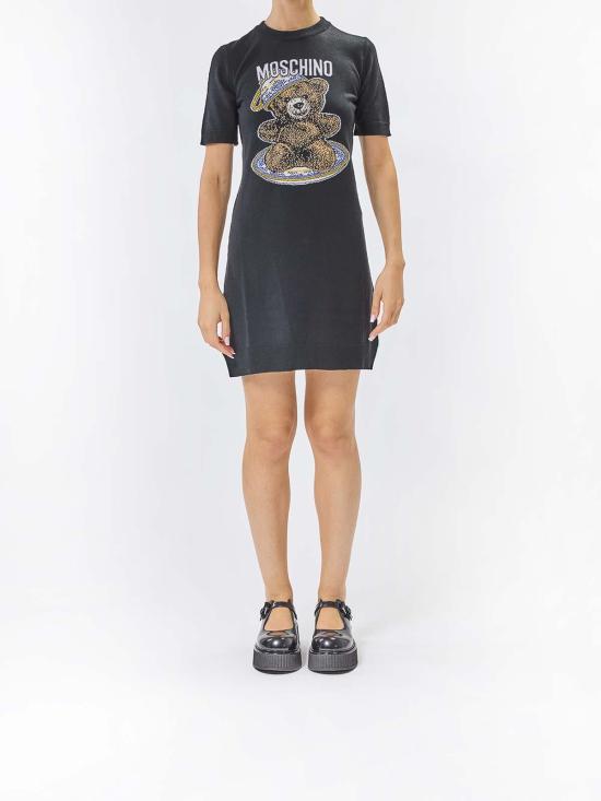  모스키노 미디 스커트 48805502555 Black - MOSCHINO