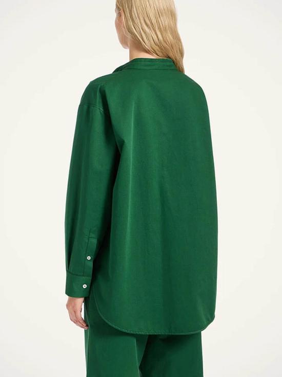 25FW 라 더블제이 셔츠 SHI0147COT075SOLIDGR03 Green - LA DOUBLEJ