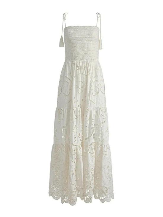 25FW 앨리스 앤 올리비아 롱 원피스 CC505D73535A127 White