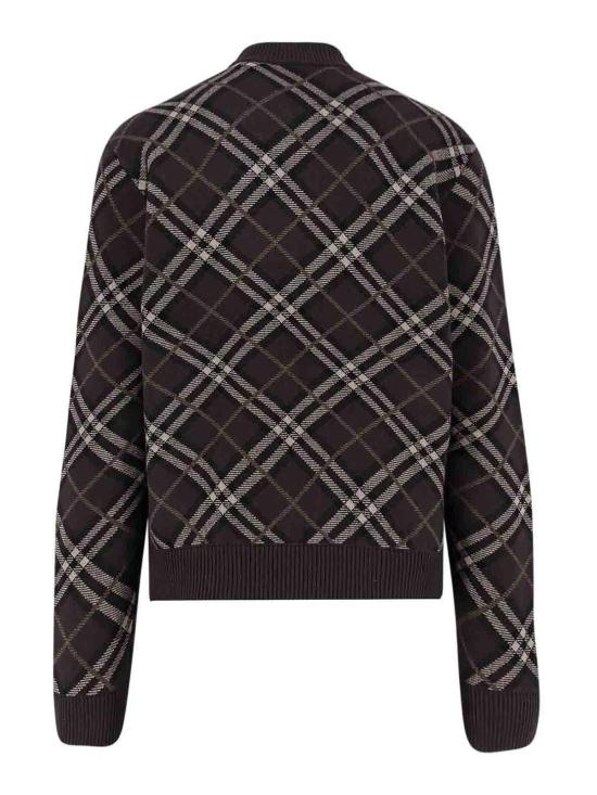  버버리 체크 울 캐시미어 보머 자켓 8114200 Black - BURBERRY