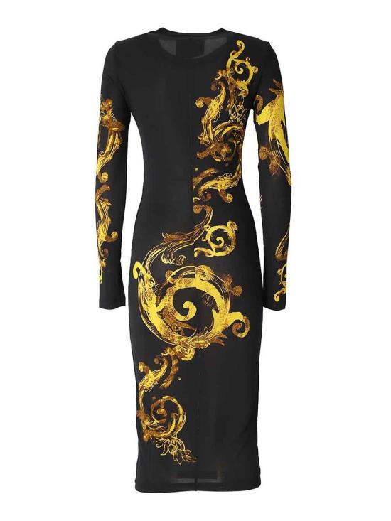  베르사체 미디 스커트 76HAO9P871DP938G89 Black - VERSACE