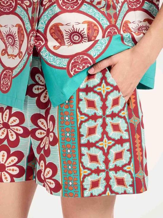 25FW 라 더블제이 숏팬츠 TRO0060COT015PAG01OR04 Multicolour - LA DOUBLEJ