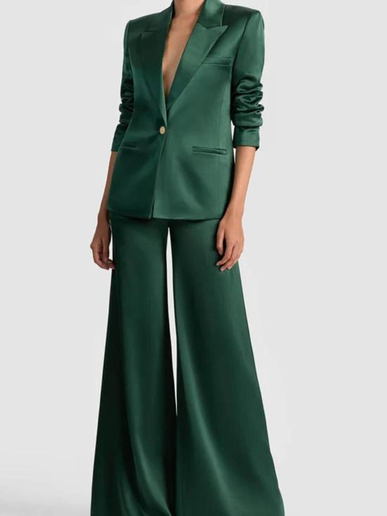 25FW 앨리스 앤 올리비아 수트 자켓 CC509205208B345 Green - ALICE & OLIVIA