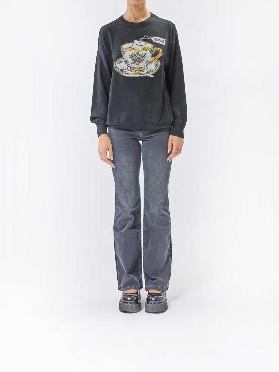  모스키노 블라우스 93855003555 Black - MOSCHINO