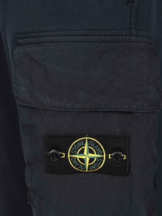  스톤 아일랜드 6200003 오다닉 코튼 플리스 레귤러 핏 조거 팬츠 K2S156200003S0A20V0020 Blue - STONE ISLAND