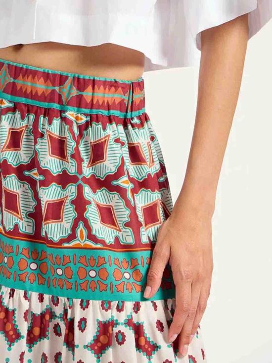 25FW 라 더블제이 롱 스커트 SKI0139COT056PAG01OR04 Multicolour - LA DOUBLEJ