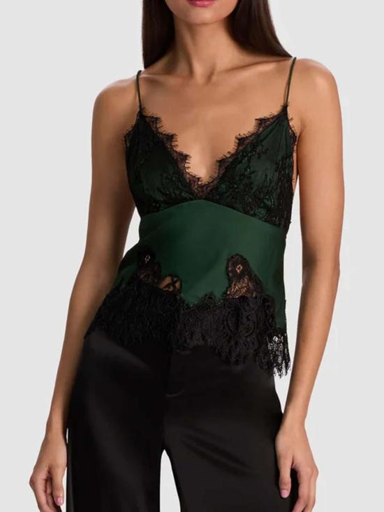 25FW 앨리스 앤 올리비아 민소매 티셔츠 CC509A43014C335 Black - ALICE & OLIVIA