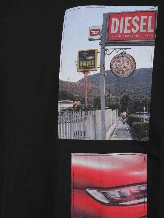  디젤 반팔 티셔츠 A194670PLAT9XX Black - DIESEL