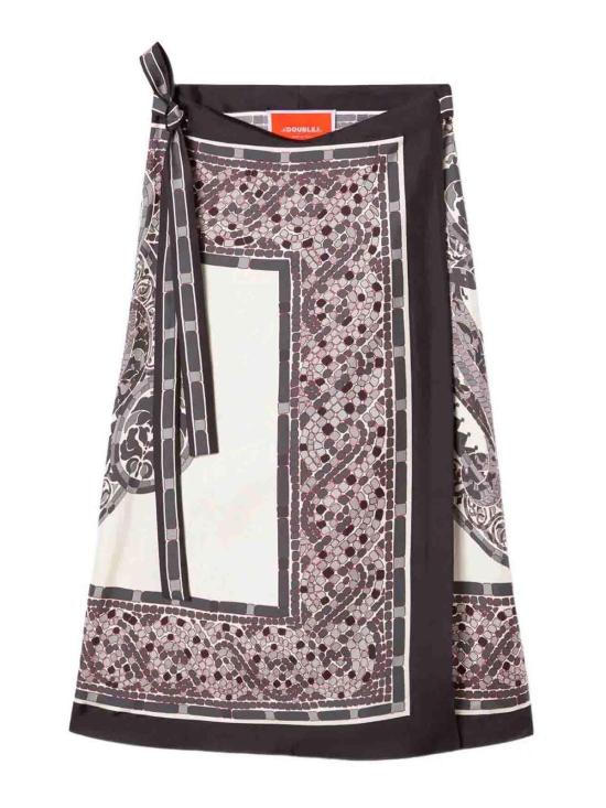 25FW 라 더블제이 롱 스커트 SKI0142SIL006COB01GY02 Multicolour