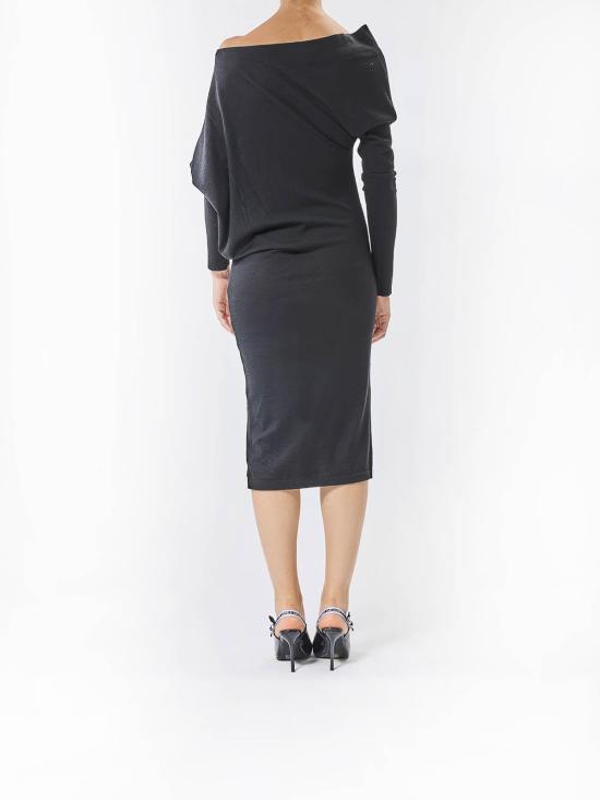  모스키노 미디 스커트 48104010555 Black - MOSCHINO