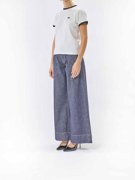  칼라거펠트 반팔 티셔츠 A3W17078B09 Cream - KARL LAGERFELD