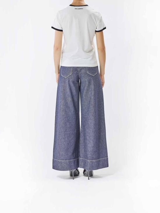  칼라거펠트 반팔 티셔츠 A3W17078B09 Cream - KARL LAGERFELD