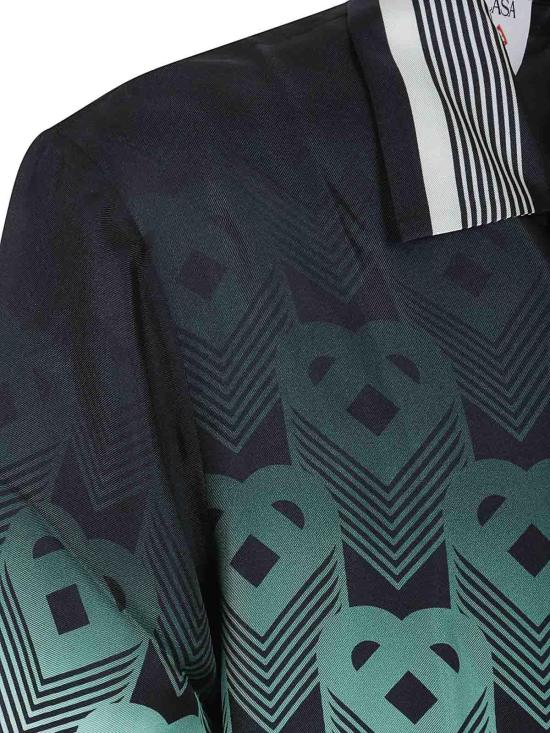 25FW 카사블랑카 반팔 셔츠 MPF25SH304 Green - CASABLANCA