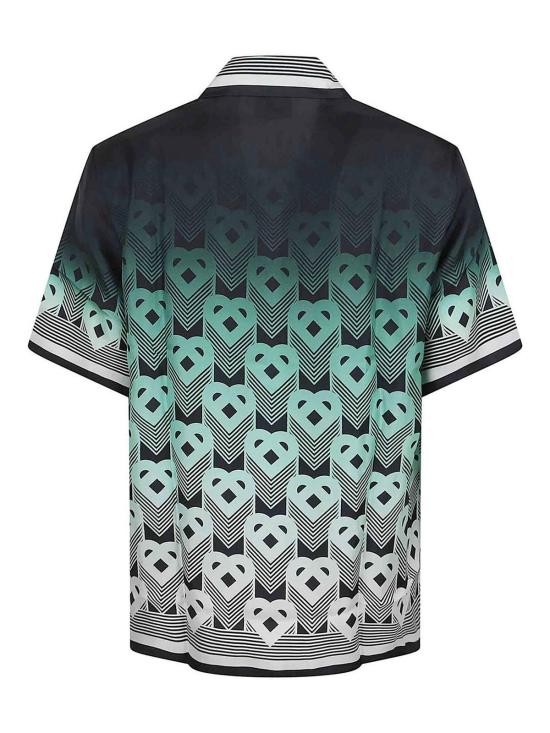 25FW 카사블랑카 반팔 셔츠 MPF25SH304 Green - CASABLANCA