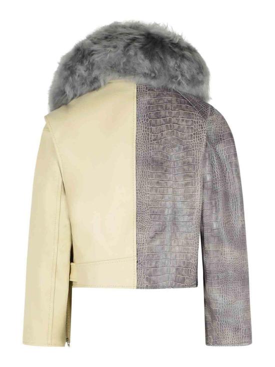  마르니 가죽 자켓 JKMX0380QUULV88300W10 Grey - MARNI