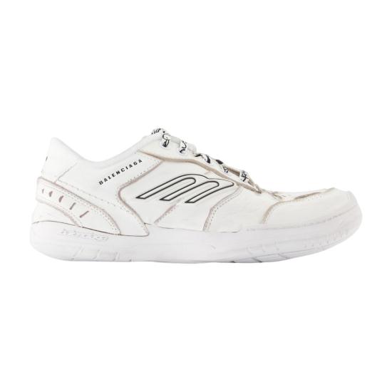 26FW 발렌시아가 햄튼스 미디움 원 아웃 스니커즈 841763 WCURS 9000 WHITE