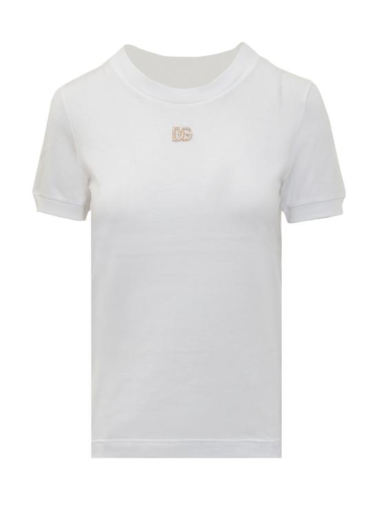 25FW 돌체앤가바나 반팔 티셔츠 F8N08ZGDCWQ W0800 BIANCO OTTICO