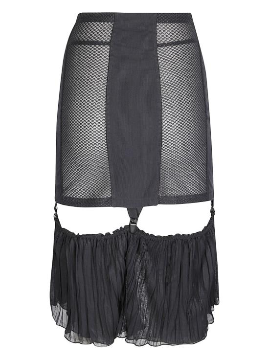 25FW 노올스 스커트 AW25UMASK0BL Black - KNWLS