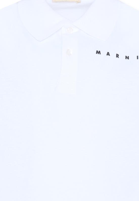 26SS [키즈] 마르니 폴로 셔츠 M01770 M00RF 0M100 WHITE - MARNI