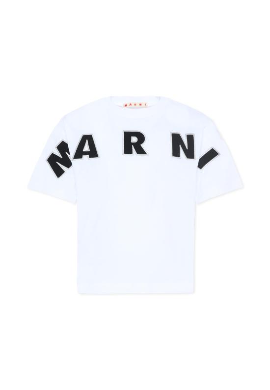 26SS [키즈] 마르니 티셔츠 M01733 M00RF 0M100 WHITE