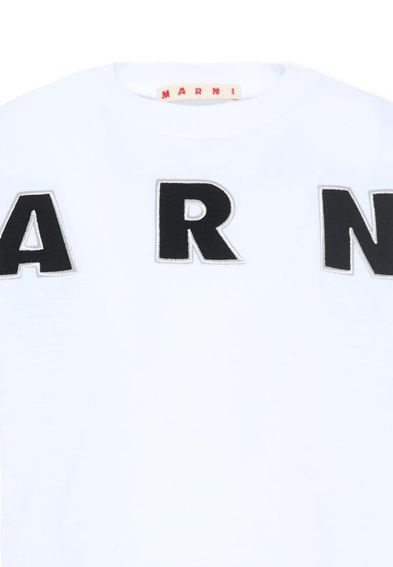 26SS [키즈] 마르니 티셔츠 M01733 M00RF 0M100 WHITE - MARNI